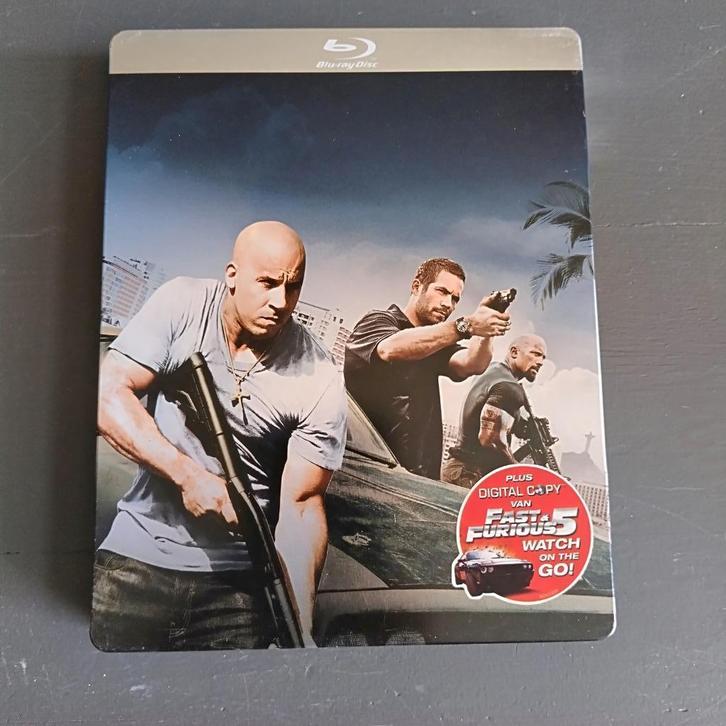 A1-2) Fast & Furious 5 - steelcase, Cd's en Dvd's, Blu-ray, Zo goed als nieuw, Actie, Ophalen of Verzenden
