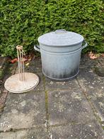 Vintage zinken wasteil met deksel en ass., Witgoed en Apparatuur, Wasmachines, Ophalen of Verzenden, Gebruikt, Minder dan 1200 toeren