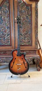 Vintage Acoustic Basgitaar  .4 snarig fretless., Ophalen of Verzenden, Hollow body