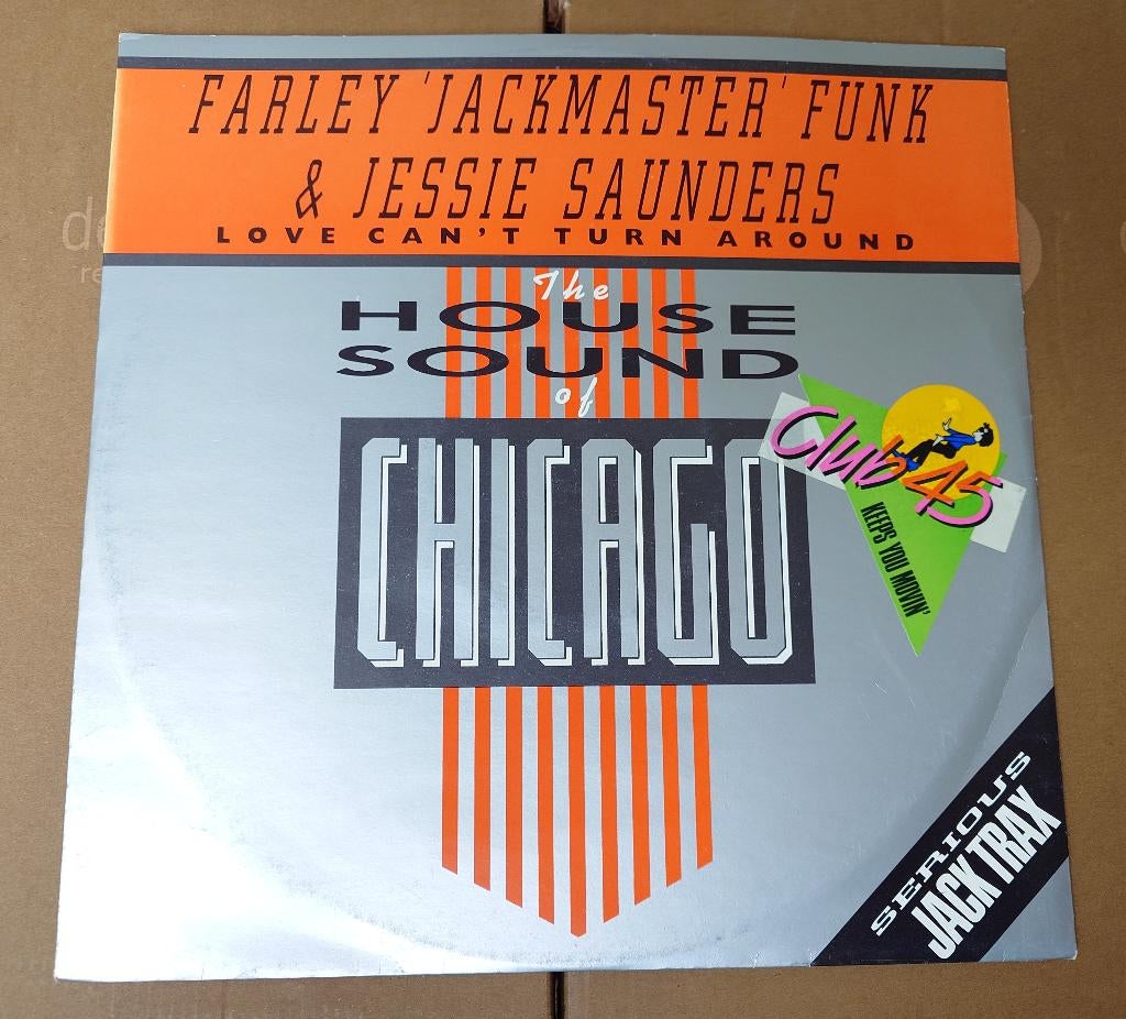 Farley "Jackmaster" Funk - Love Can't Turn Around (12'' ), Verzenden, Zo goed als nieuw, 12 inch, Dance Populair