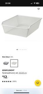 5x Ikea KOMPLEMENT (Fijn)draadmand, wit twv € 94, Ophalen, Doos, Minder dan 35 cm, Minder dan 50 cm