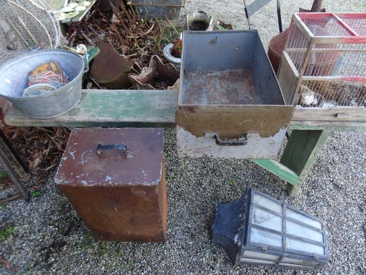 2 industriële Franse bakken, Antiek en Kunst, Curiosa en Brocante, Ophalen