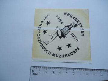 sticker oud Den bosch 1978 majorette carnaval oeteldonk beschikbaar voor biedingen