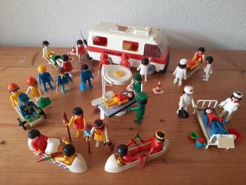 VINTAGE Playmobil ambulance + indianen, Kinderen en Baby's, Speelgoed | Playmobil, Gebruikt, Ophalen