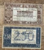 Zilverbon 1 gulden (1938) en Zilverbon 2,5 gulden (1938), Ophalen, 1 gulden, Setje