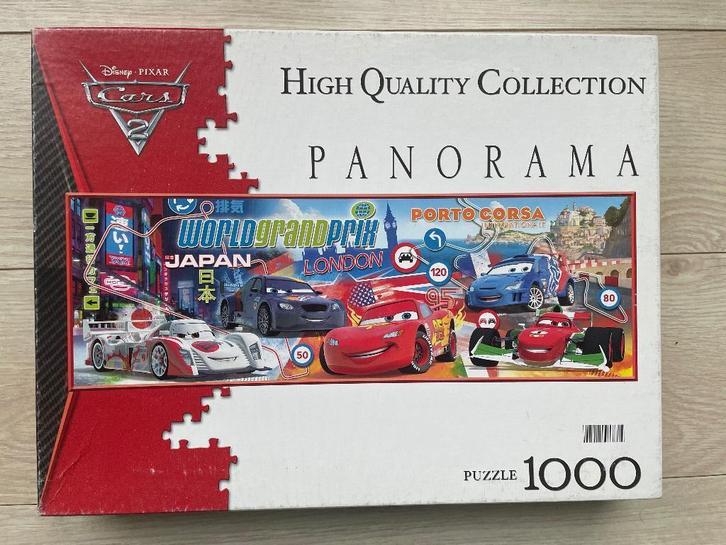 Disney puzzel 1000 stukjes Pixar Cars Clementoni, Hobby en Vrije tijd, Denksport en Puzzels, Zo goed als nieuw, 500 t/m 1500 stukjes