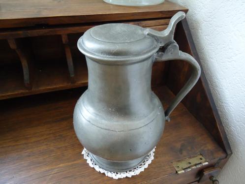 antieke flapkap klepkan tin, Antiek en Kunst, Antiek | Tin, Ophalen of Verzenden