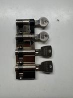 4x 30/10 cilinderslot SKG**, Doe-het-zelf en Verbouw, Hang- en Sluitwerk, Ophalen of Verzenden, Zo goed als nieuw, Rvs, Slot