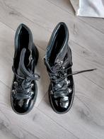 Zwarte enkellaarsjes met veters, maat 36, Ophalen of Verzenden, Zo goed als nieuw, Meisje