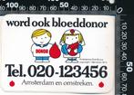 Sticker: Bloeddonor - Amsterdam en omstreken - Dick Bruna, Ophalen of Verzenden, Zo goed als nieuw, Bedrijf of Vereniging
