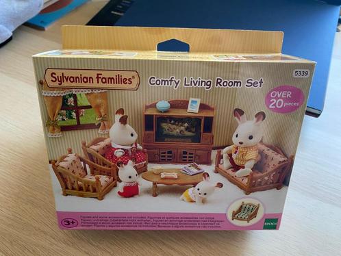 Sylvanian Families – Comfy Living Room Set 5339 (New in Box), Kinderen en Baby's, Speelgoed | Poppenhuizen, Nieuw, Toebehoren