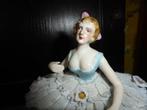 Ballerina beeldje porselein 1930 meisje ballet tule dans, Antiek en Kunst, Ophalen of Verzenden