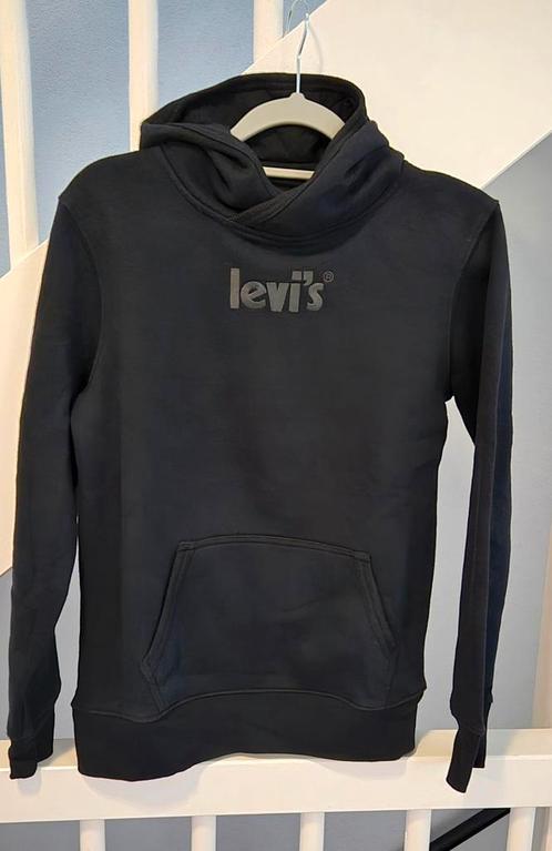Levi's Hoodie maat 164 zwart/grijs ZGAN, Kinderen en Baby's, Kinderkleding | Maat 164, Zo goed als nieuw, Jongen, Trui of Vest