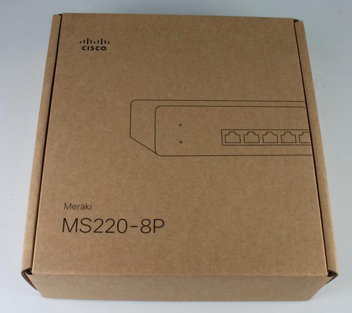 Cisco Meraki MS220-8P netwerkswitch (unclaimed) / NIEUW, Computers en Software, Netwerk switches, Nieuw, Ophalen of Verzenden