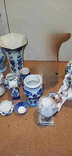 Doos vol oud Delfst blauwe spulletjes, Antiek en Kunst, Antiek | Porselein, Ophalen