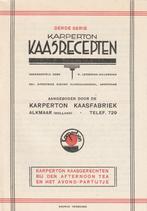 Alkmaar ca. 1960 foldertje Karperton  Kaasrecepten, Verzenden, Zo goed als nieuw, Overige typen