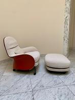 Depadova Louisiana fauteuil met ottoman Vico Magistretti, Gebruikt, 75 tot 100 cm, 75 tot 100 cm, Modern