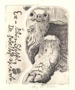 0208 Ex Libris Nederland : Elly de Koster, 1985, Antiek en Kunst, Verzenden