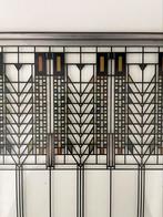 Art deco glaskunst, Glas-in-lood paneel, Frank Lloyd Wright, Ophalen of Verzenden