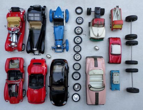 11 diverse modelauto's w.o. 5 blikken en 6 gietmetalen., Verzamelen, Automerken, Motoren en Formule 1, Gebruikt, Auto's, Ophalen of Verzenden