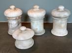 4 albasten apothekerspotten 19e eeuw, Antiek en Kunst, Antiek | Overige Antiek, Ophalen of Verzenden
