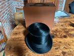 Antieke hoge hoed met doos, Antiek en Kunst, Antiek | Kleding en Accessoires, Ophalen, Heren