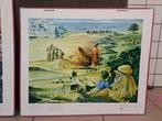 2 oude bijbelplaten (religie), Antiek en Kunst, Antiek | Schoolplaten, Ophalen of Verzenden