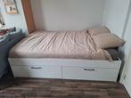 Ikea Brimnes 140x200, Ophalen, Gebruikt, Wit, Tweepersoons