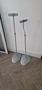 Luidsprekerstandaards - Set van 2 - Zilver, Ophalen, Gebruikt