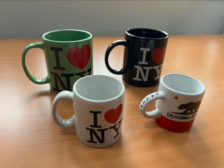 I Love New York Mokken Bekers Mok Beker Koffiemok Mug Mugs, Huis en Inrichting, Keuken | Servies, Nieuw, Kop(pen) en/of Schotel(s)