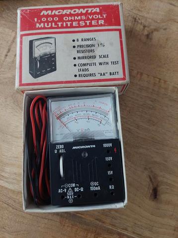 Oudere Micronta Multimeter - Vintage beschikbaar voor biedingen