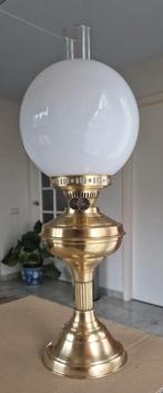 Prachtige Art Nouveau petroleumlamp - Engelse tafellamp, Ophalen of Verzenden