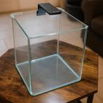 Nano Cube aquarium met deksel + LED-lamp, Dieren en Toebehoren, Ophalen of Verzenden, Zo goed als nieuw, Leeg aquarium