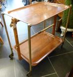Opvouwbare vintage serveer trolley jaren 60/70 uit Frankrijk, Vintage, Zo goed als nieuw, Rechthoekig, Ophalen