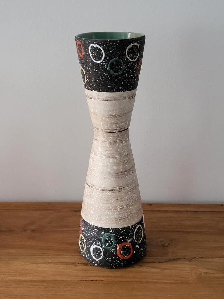 West Germany 50s Diabolo Vaas - Zeer Goede Staat!, Huis en Inrichting, Woonaccessoires | Vazen, Ophalen of Verzenden