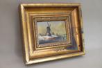 Olieverf schilderij Y. Ydema  Winters landschap  gesigneerd, Ophalen of Verzenden
