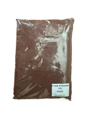 100% linnen kussenhoezen / slopen 65x65 Chocolate beschikbaar voor biedingen