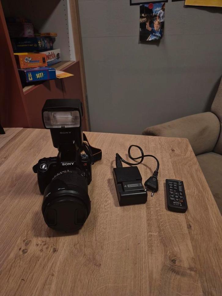 Sony A55 SLT + Sigma 18-250mm + Accessoires, Audio, Tv en Foto, Fotocamera's Digitaal, Gebruikt, Spiegelreflex, Sony, 8 keer of meer