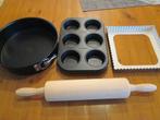 Bakvorm Kaiser, Zenker , Quiche, Taart, Deegroller. 4items, Ophalen of Verzenden, Nieuw, Taarten, Bakvorm