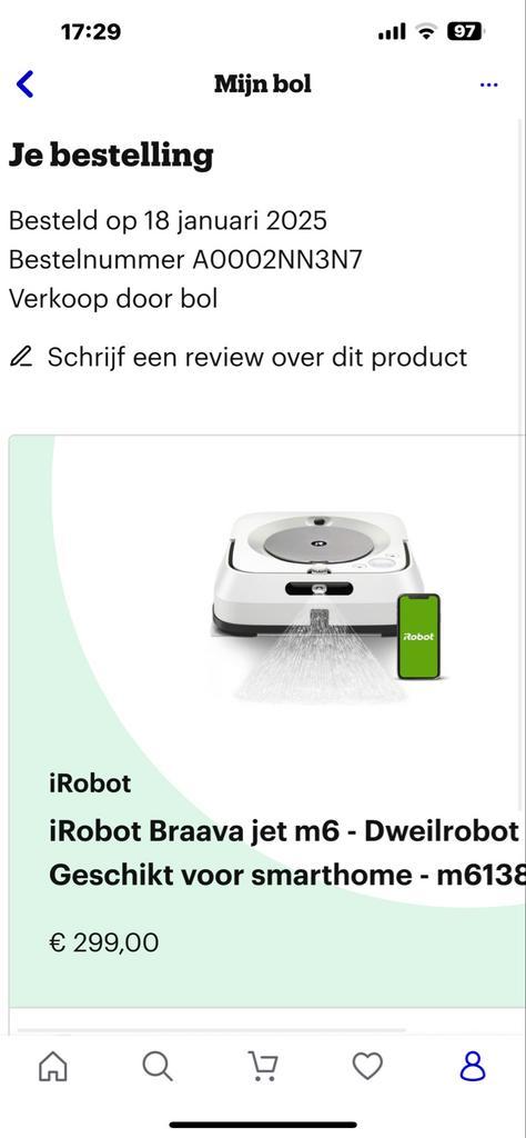 iRobot Braava jet m6 - Dweilrobot, Huis en Inrichting, Woonaccessoires | Overige, Nieuw, Ophalen of Verzenden