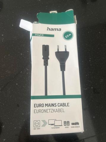 Hama Stroomkabel - 2.5m - Eurostekker beschikbaar voor biedingen