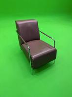 2 mooi fauteuils / stoelen, bruin (kunst)leder., Huis en Inrichting, Ophalen, Minder dan 50 cm, Zo goed als nieuw, Modern