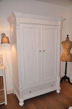 brocante kledingkast, Huis en Inrichting, Kasten | Kledingkasten, Ophalen, Gebruikt, 100 tot 150 cm, Met hangruimte
