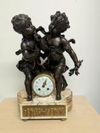 Franse pendule met kinderen, Antiek en Kunst, Ophalen