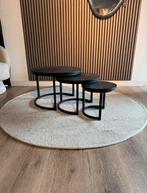 Salontafel set, Huis en Inrichting, Tafels | Salontafels, 50 tot 100 cm, Rond, Ophalen of Verzenden, Zo goed als nieuw