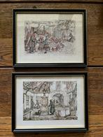 Anton Pieck schiderijtjes 24,5 x 19 cm, Ophalen of Verzenden