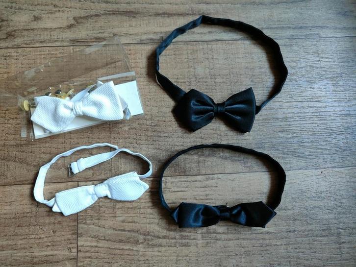 Vlinderdassen - (Wit & Zwart), Kleding | Heren, Stropdassen, Nieuw, Effen, Ophalen of Verzenden