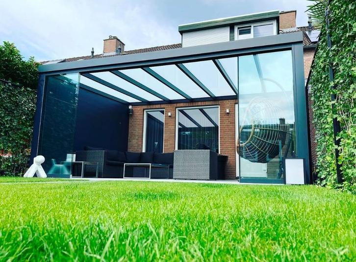 Carport Terrasoverkappingen en glazen schuifwanden veranda, Tuin en Terras, Tuinwanddecoratie, Ophalen
