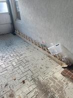 Stalen trap met hardhouten treden. 15 treden 94 * 21,5 *3,9, Ophalen of Verzenden, 2 tot 4 meter