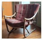Vintage 70s fauteuil manou, Ophalen, Zo goed als nieuw, 50 tot 75 cm